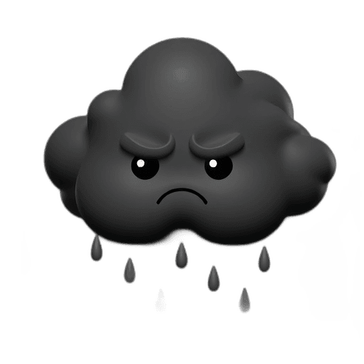 Emoji Cloud Frowning
