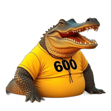 Crocodile with 600