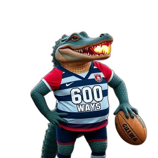 Emoji Crocodile Rugby