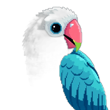 Parrot with Moon Colors