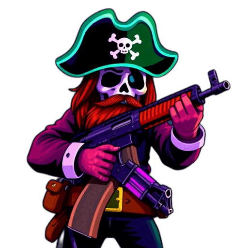 Emoji Pirate with Gun