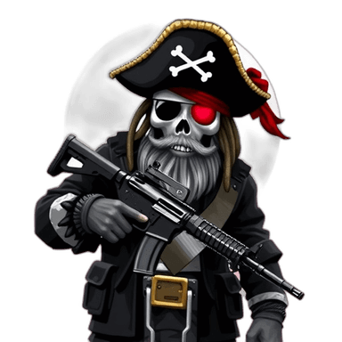 Pirate with AK-47
