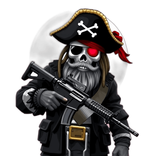 Emoji Pirate with AK-47