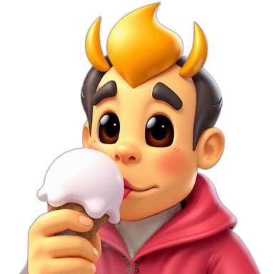 Macron with Ice Cream